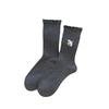 Lace Socks, Women's Summer Thin Mid-calf Socks, Trendy and Cute Embroidered Long Socks, Grey Spring and Autumn Pile Socks