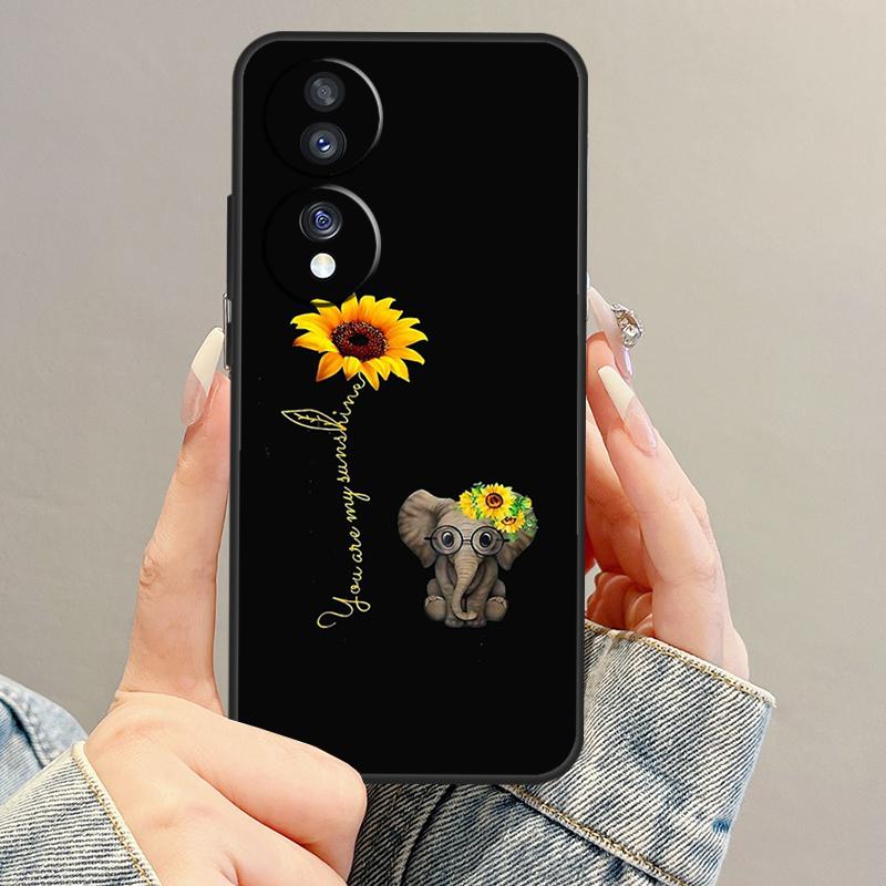 Beautiful Yellow Sunflower Case For Honor Magic 7 5 6 Lite Pro Honor 400 200 90 70 50 X9b X9a X8b X8a X8 X9 X9c Cover