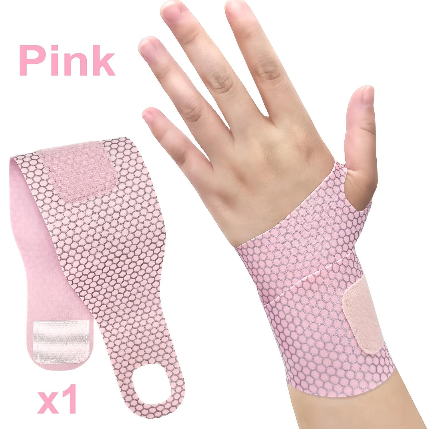 

Adjustable Wrist Brace 1PC, Breathable Hand Wrap Compression Strap for Men Women, Wrist Support for Office Exercise Workout розовый