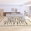 Contemporary Velvet Loop Rug - Water, Stain, and Dust Resistant for Living Room, Coffee Table, Bedroom, or Study