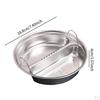 Divided Food Steamer Tray Cooker Pot Multiuse Easy to Clean Steaming Stackable Round