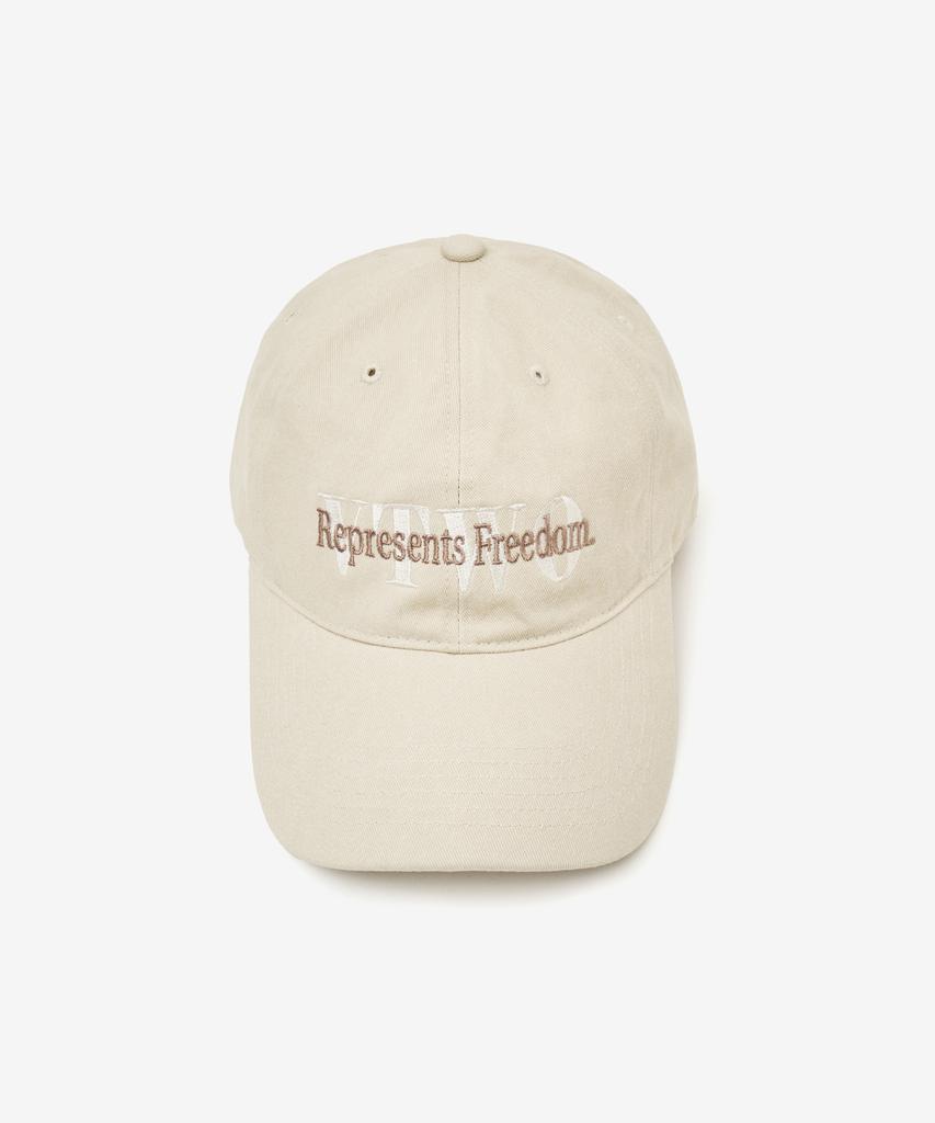 VTWO Freedom Pigment Washed Ball Cap (Beige)