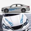 RUIANTE 4PCS Universal Racing Body Side Stripe Skirt Decals, Auto Hood & Sides Door Decoration Flame Pattern Graphics Vinyl Sticker For Cars, SUVs,