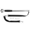Retractable Bicycle Dog Leash High Strength Stainless Steel Safety Dog Bike Exerciser Leash for Exercising Training