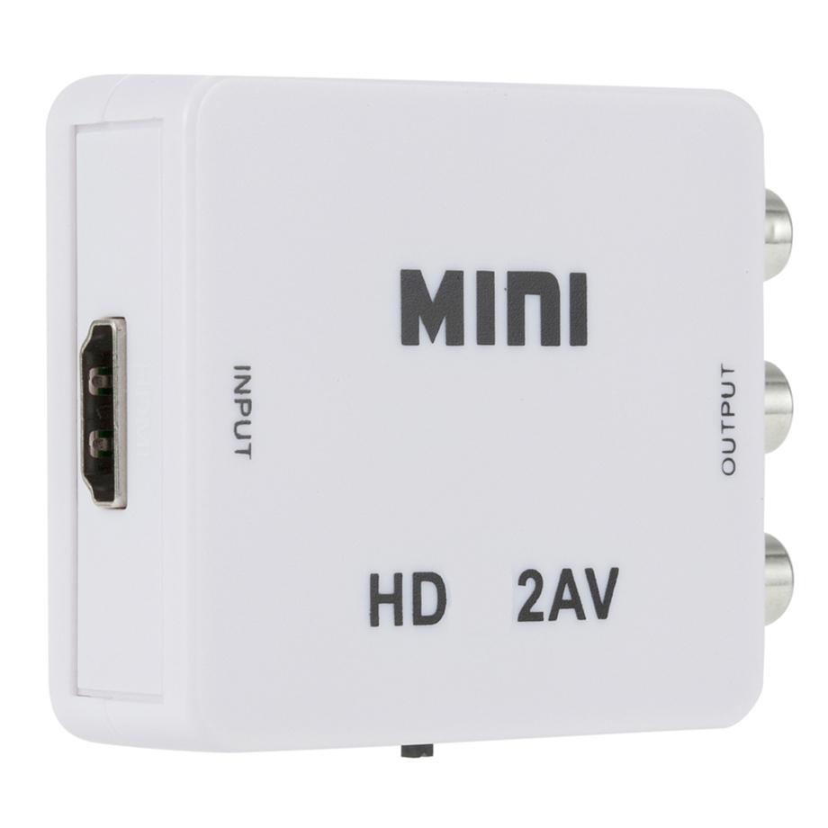 HD 1080P HDMI-compatible To RCA AV Composite Adapter Converter AV2HDMI AV2HDMI Audio Video Cable CVBS AV Adapter With USB Cable