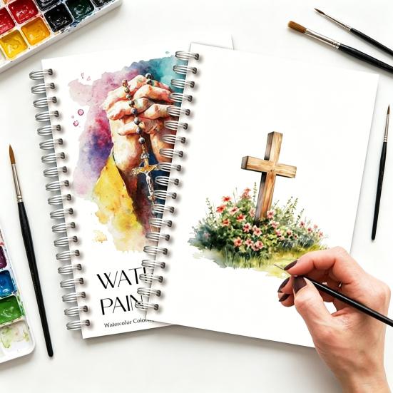 1 Set Christian Bible Verses Watercolor Coloring Book Inspirational Floral Scripture Art for Adults Teens Relaxing Creative Gift for