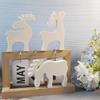Cute Elks Candle Mold 3 Elk Deer DIY Handmade Christmas Deer Ornaments Decoration Cement Plaster Silicone Mold Christmas Gifts