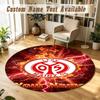 Round Rug Custom NameMainz 05 Pattern Non Slip Carpet Home Floor Decor