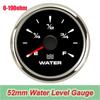 52mm Gauges Fuel Level Meter for Car Boat Yacht Gas Diesel Oil Tank Level Gauge Indicator 7colors LED Backlight Without Sensor