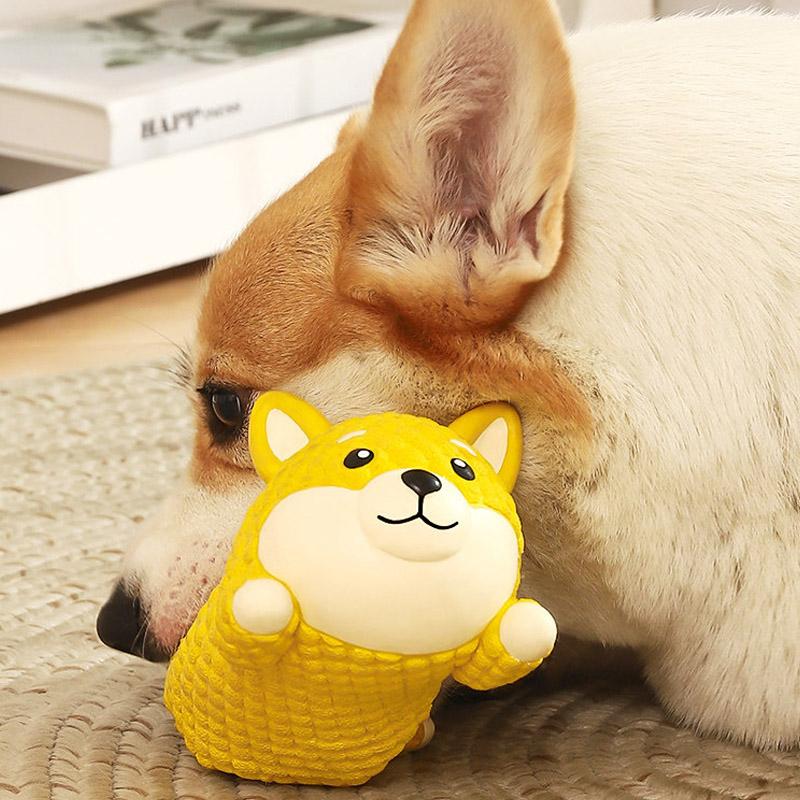 Dog Squeaky Chew Toy for Boredom Relief Dog Toys Antistuffing Latex Sound Resistant Grinding Teeth Puppy Large Dog Pet Supplies