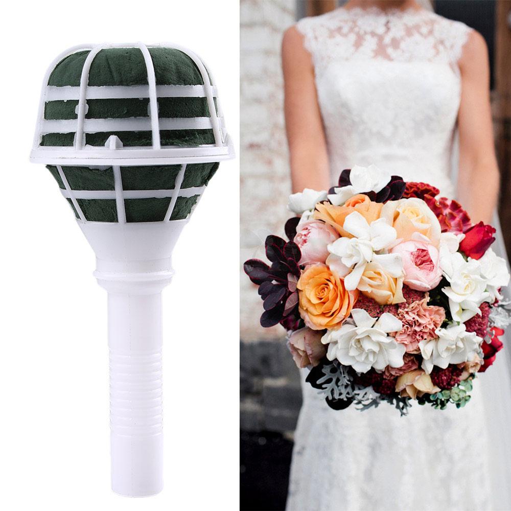 Decorate Flower DIY  Decoration Bridal Floral Foam Wedding Supplies Flower Holder Bouquet Handle