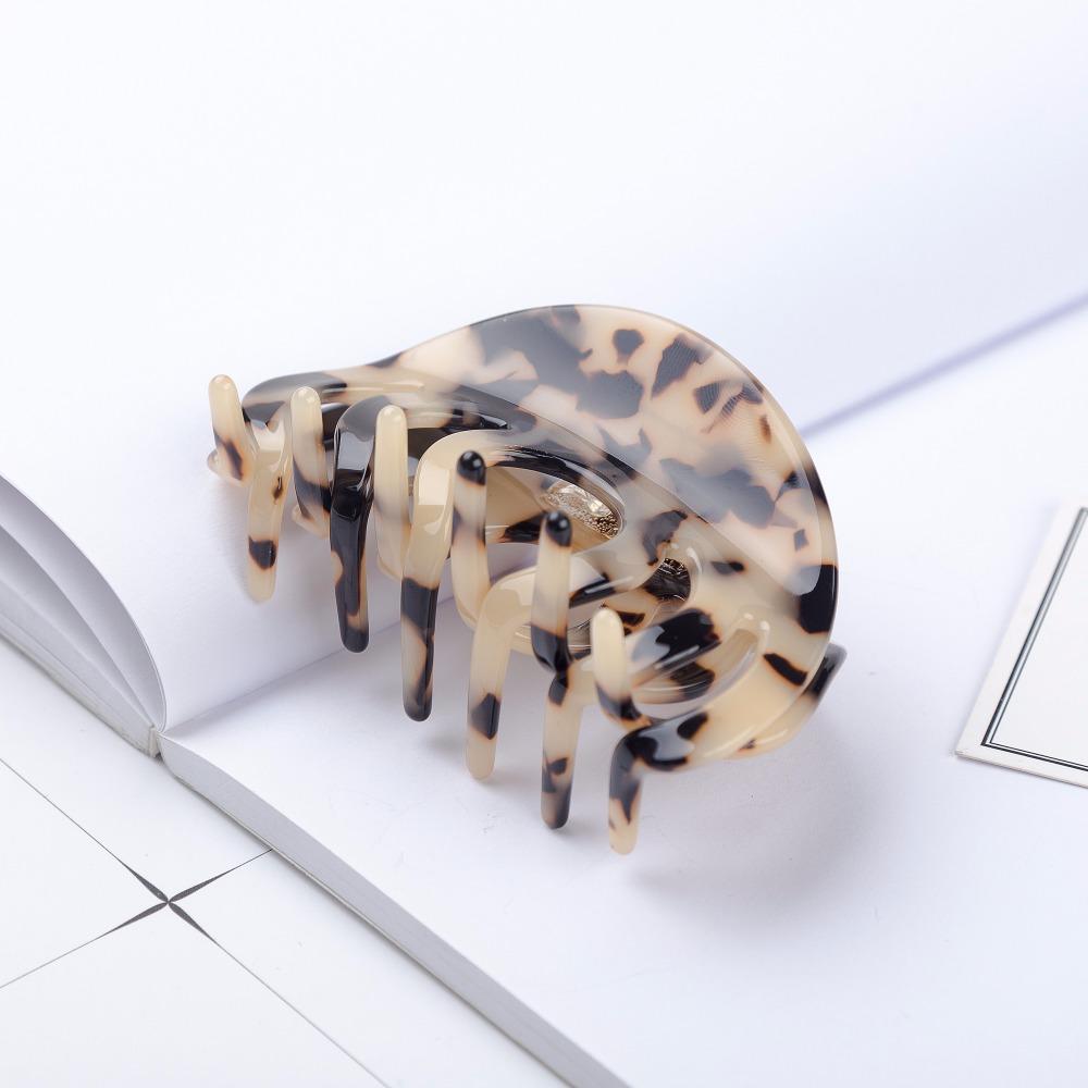 Clipsuri Mari de Păr Lungi de 8cm Culoare Carapace de Broască Țestoasă Accesorii de Păr de Modă Articole de Purtat pe Cap Agrafă de Păr Acetat pentru Adult