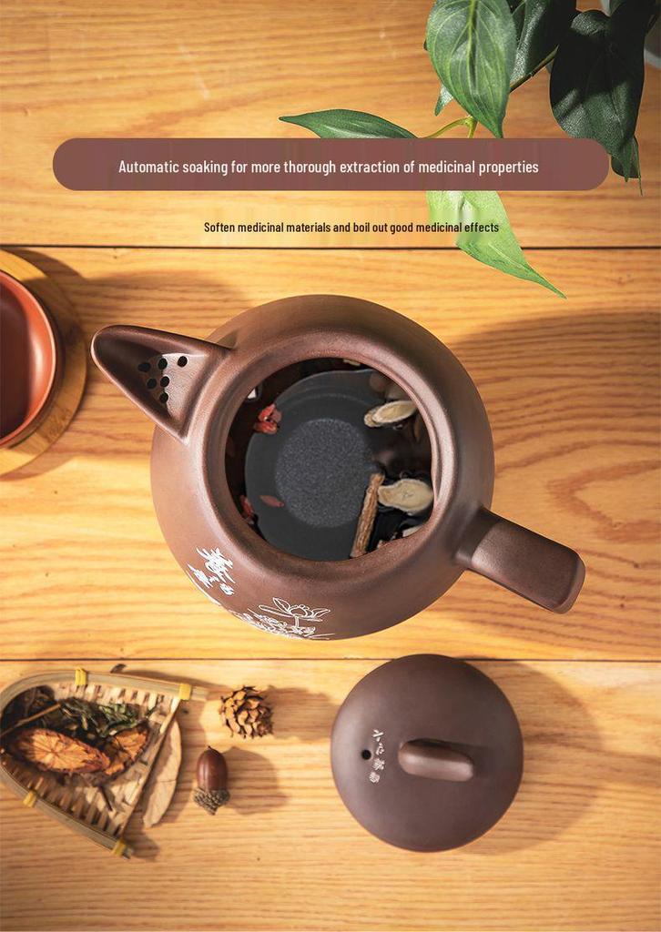 Automatic Purple Clay Herbal Medicine Stew Pot with Constant Temperature Control