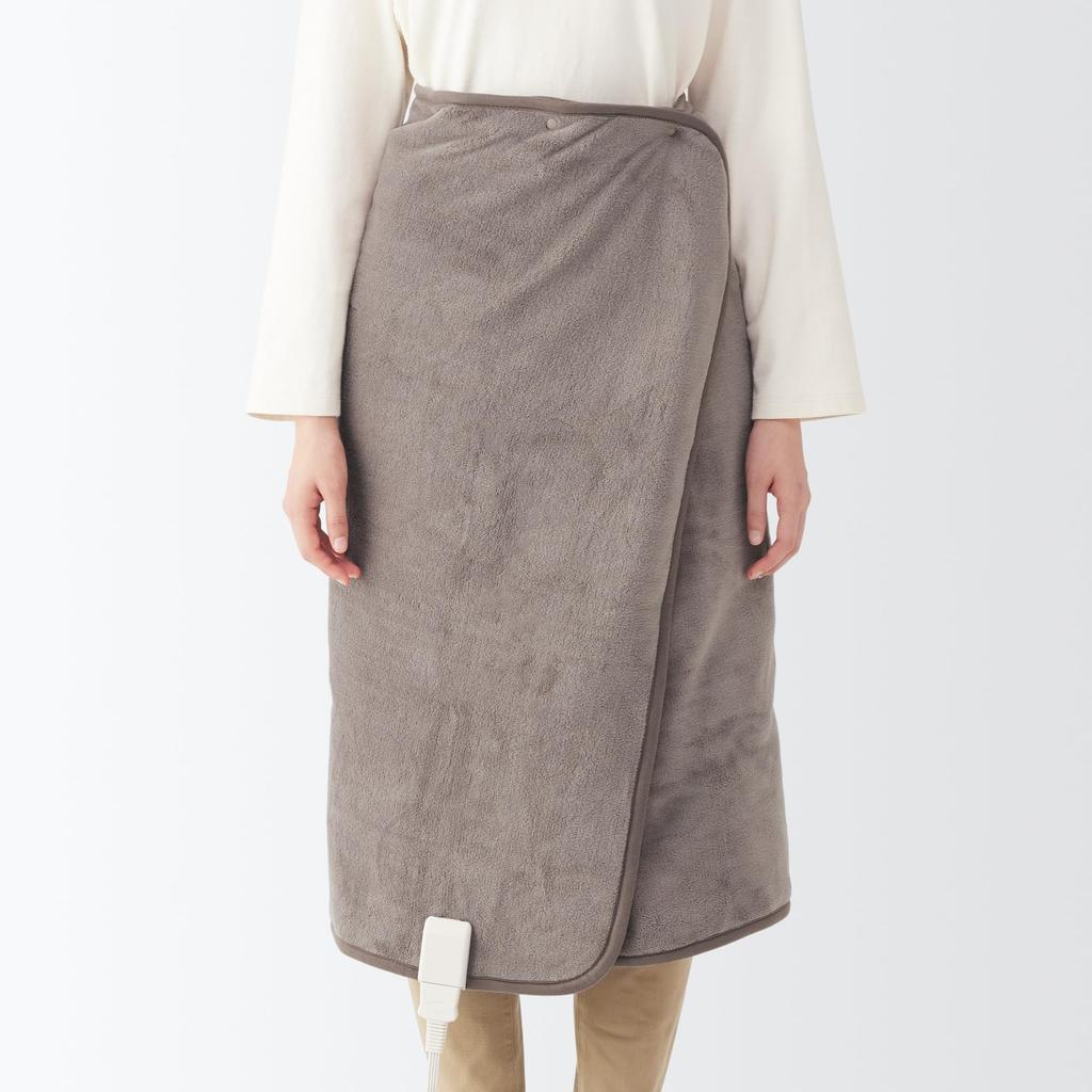 MUJI Vestível Elétrico Cor Escura Largura 130cm x Profundidade Cobertor, Bege, 80cm, MJ-EHB13DBEP/84390852