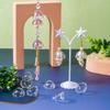 20 Peças de Cápsula de Água-viva Transparente | Acessórios para Sino dos Ventos + Materiais para Chaveiro/Pingente/Alça de Celular DIY | Decoração para Carro e Casa