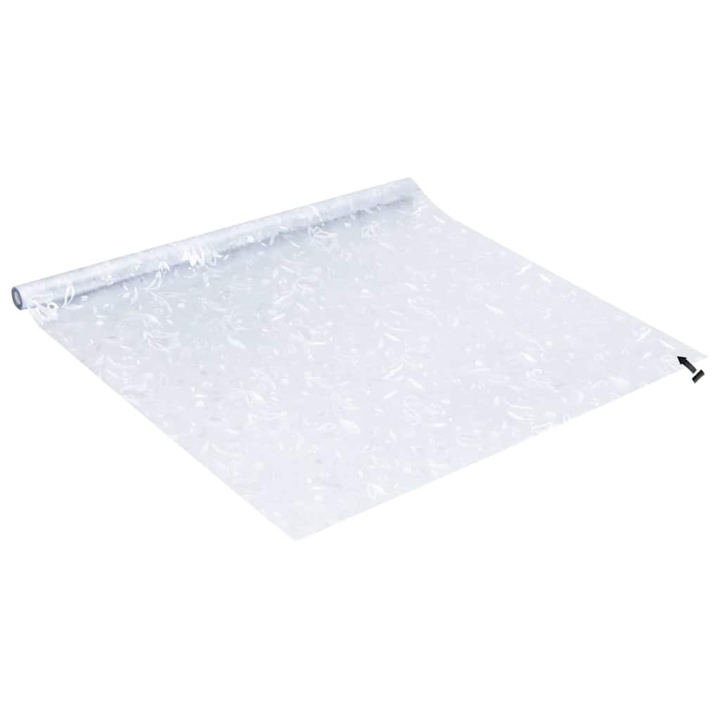 Vidaxl Folie Okienne, 4 Szt., Matowe, Wzór W Kwiaty, Pvc