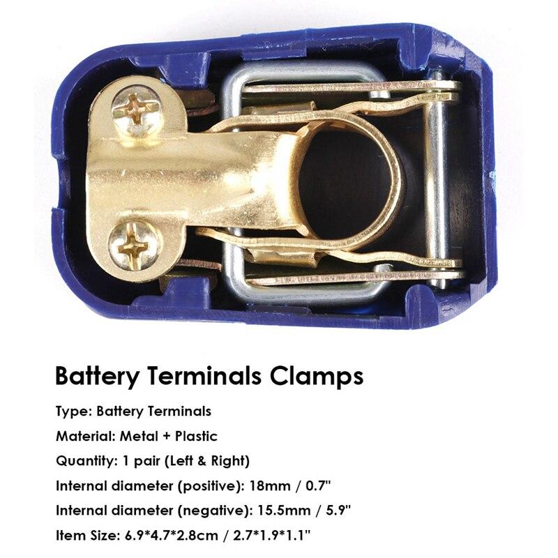12V Car Battery Disconnect Terminals Clamps Connectors Quick Release Battery Termina Connectors for Cars Auto Electromobile