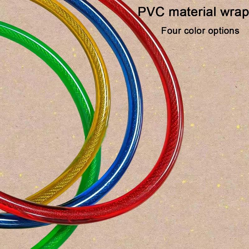 Anti-Theft Straight Cable Bicycle Lock with Key 4 Color Options Secure Lock for Bicycles Scooters Kayaks Paddleboards