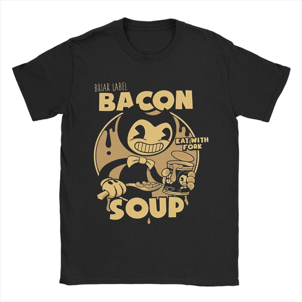 Bendy and the Ink Machine Game Movie Horror Unisex T Shirts Tee Shirt Short Sleeve O Neck TShirts 100 Cotton Tops