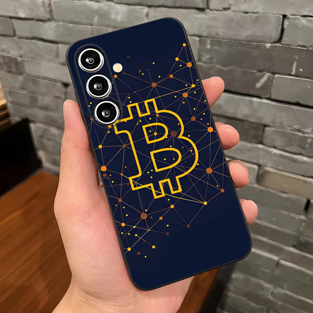 Bitcoin Phone Case For Samsung A25 A13 A33 5G A54 A36 A35 A56 A52 A14 Shockproof Soft Cover