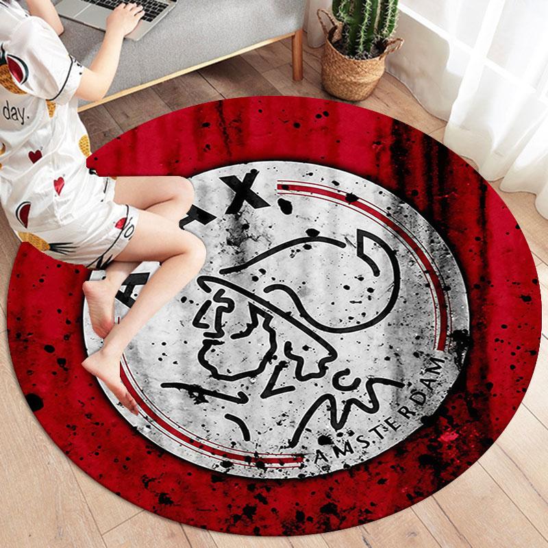 AFC Ajax Round Area Rug,Carpet Rug for Living Room Bedroom Sofa Playroom Decor,Non-slip Floor Mat