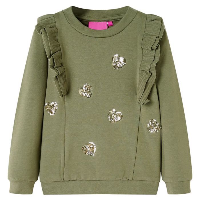 Sweatshirt pour enfants kaki 92/104/116/128/140