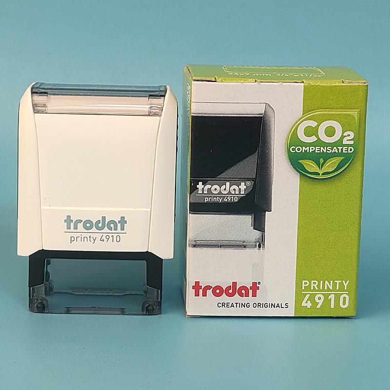 Trodat Austria Self-Inking 4910 Unengraved Square Text Stamp