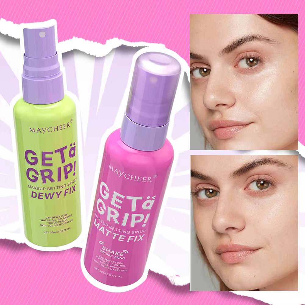 Spray fixateur de maquillage longue tenue, hydratant, liquide pour le visage, finition mate non collante, spray fixateur, contrôle du sébum. Cosmétiques