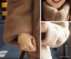 Plus Size Women's Short Fleece Jacket - Autumn/Winter Korean Style Stand Collar Zipper Hoodie