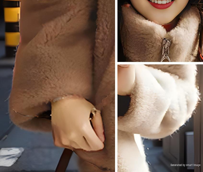 Plus Size Women's Short Fleece Jacket - Autumn/Winter Korean Style Stand Collar Zipper Hoodie