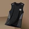Gilet Sportivo da Uomo Estivo Asciugatura Rapida Traspirante Base Shirt Allenamento Spalle Larghe Senza Maniche Maglietta Tecnica Traspirante Top