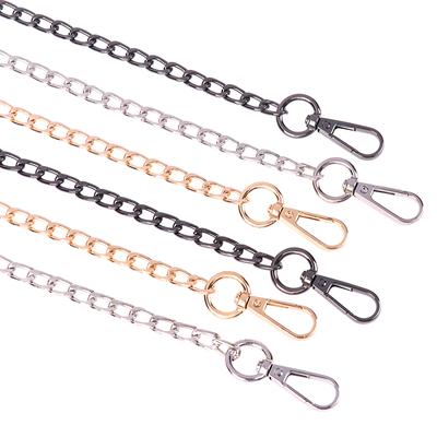 60/100Cm Handbag Diy Purse Gold Black Metal Chains Shoulder Bag Strap