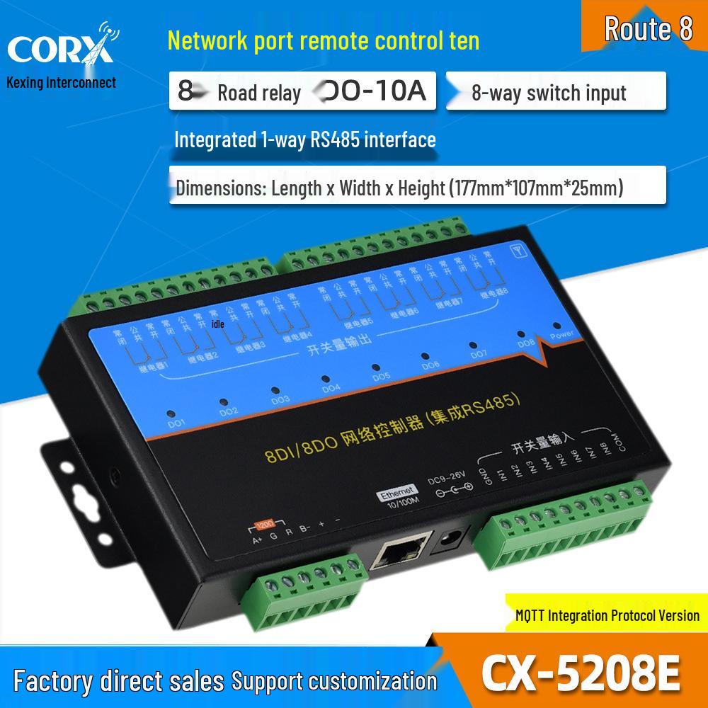 TCP/IP Modbus Network IO Relay Controller with 485 Support