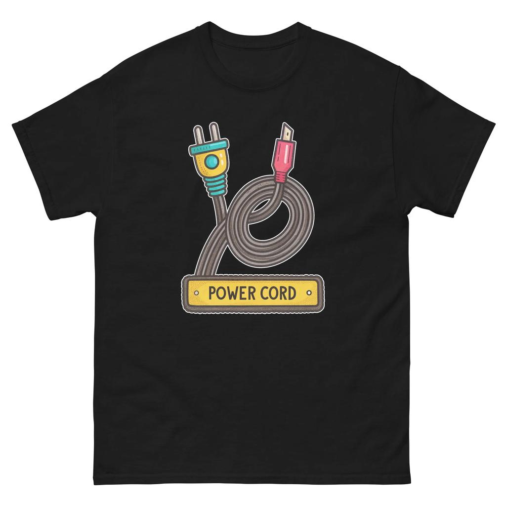 Power Cord School Classroom Object Office Teacher T-Shirt