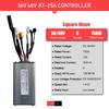 KT 36V 48V Aluminum Accessory Brushless Electric Bike Scooter Controller Light Function Compatible 250W Electric Bicycle Parts