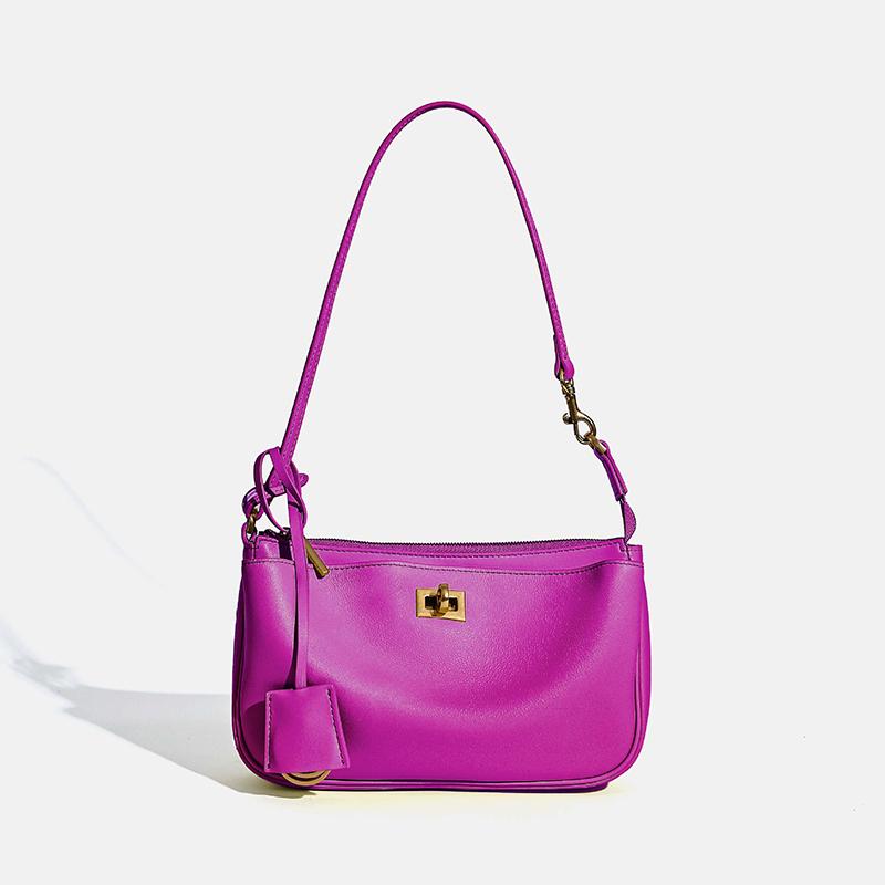 Spring  Luxury Brand Rodeo Women Shoulder Bags Fashion Black Leather Handbags Women Gold Buckle Underarm Bags Women