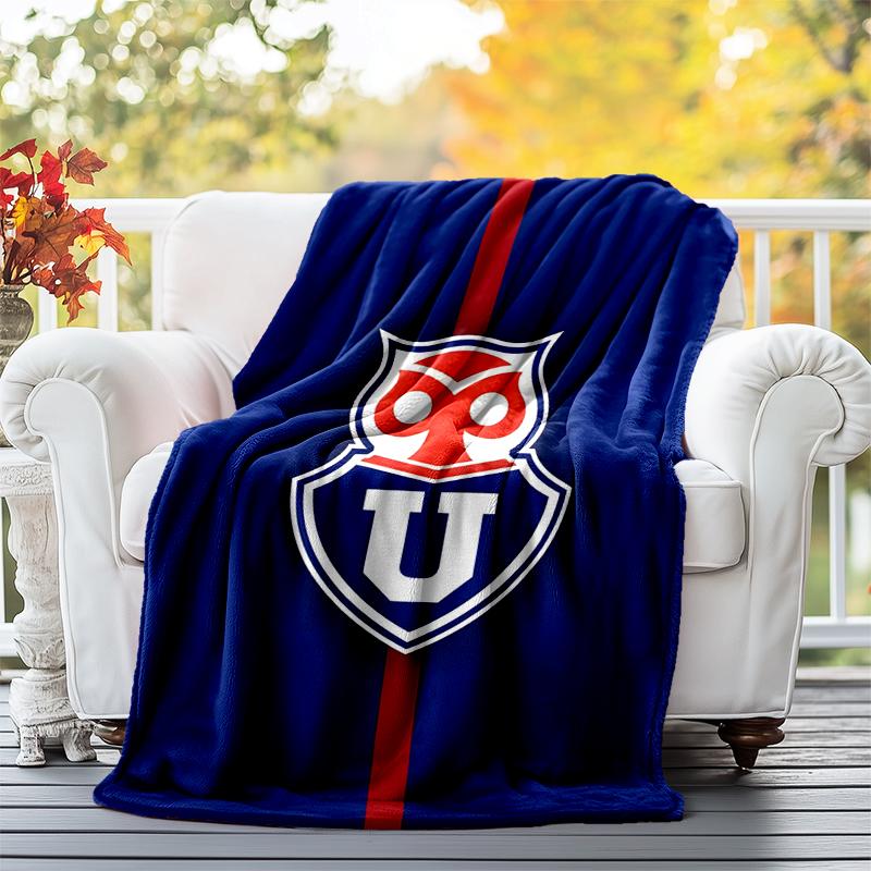 Universidad De Chile Flannel Blanket Soft All-Season Throw, Design for Camping, Car Travel, Hiking Sofa, Bed, Office Perfect Gift for Parties