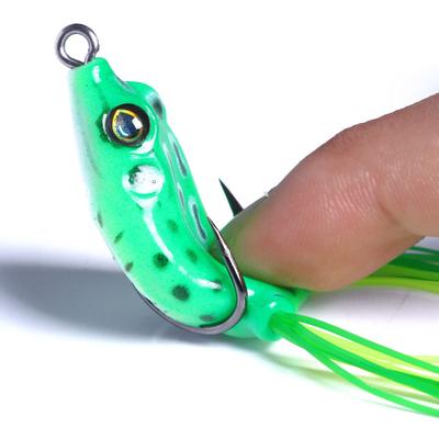 MUQZI akcesoria sportowe 4,8g 4cm sztuczna Mini miękka żaba sztuczna przynęta fałszywa przynęta z haczykiem sprzęt wędkarski