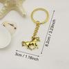 3D Three-Dimensional Metal War-Horse Keychain Backpack Pendant Keyring Personalization Badge Key Chain Ring Gift