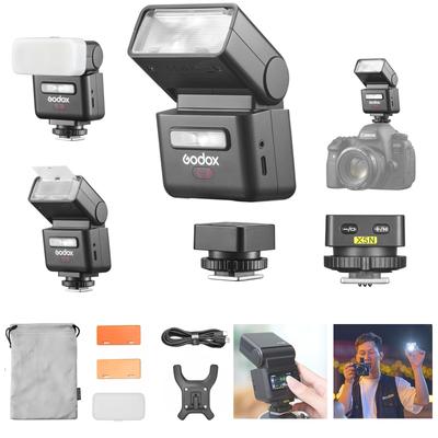 Godox IT32 TTL Blitz für Nikon Touchscreen Zweite Wiederverwendung Magnetische Kamera für und Straßenfotografie + X5-N Kameras, Speedlite, 2,4G Drahtlos, GN18,