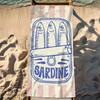 Sardines Nordic Towel Beach Towel Oversized Quick Dry Towel Absorbent Soft Swim BeachTowels for Men Women