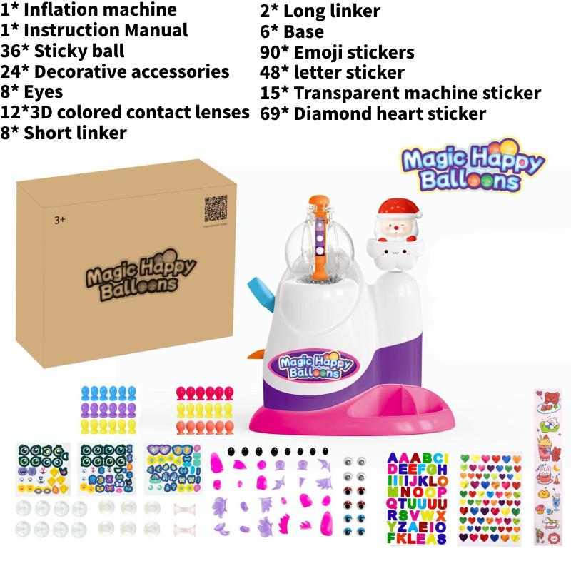 Crossborder Bobo Sticky Play Toy Diy Bouncing Ball With Bubble Maker For Kids