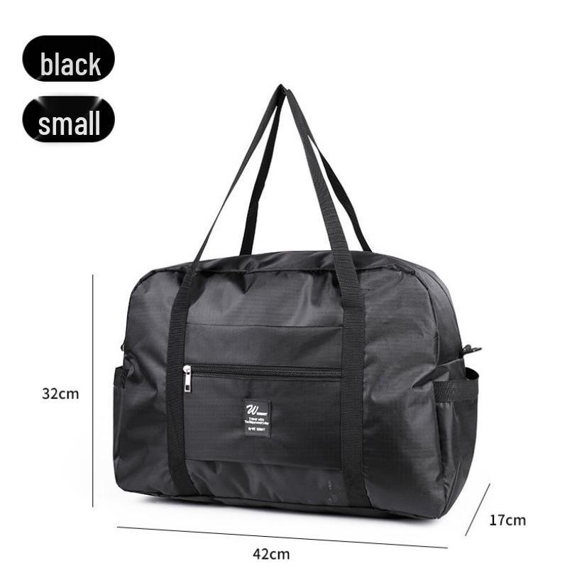 Trendy Waterproof Folding Travel Bag: Large Capacity Trolley Luggage & Fitness Storage