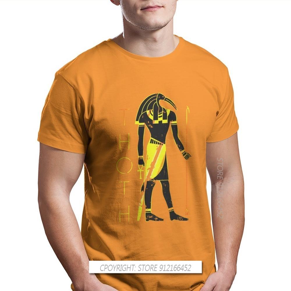 Men Egyptian Mythology Ancient Gods Atum Horus Osiris Oversize T-Shirt Thoth Pure Cotton Graphic Tops