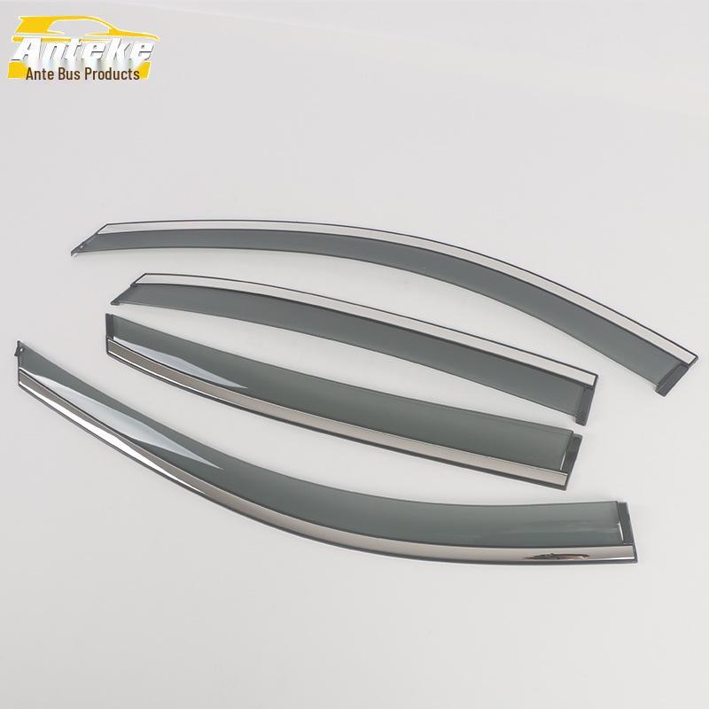 Wuling 23 Bingo Rain Deflectors: 3D Stainless Steel Bright Strip Rain Shield Trim Accessories.
