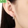 Bridal Bridal Jewelry Cubic Women Zircon Stone Stud Earrings Bohemian Ladies Gold Color Color Crystal Stone Earrings Accessories High QualityTrendy