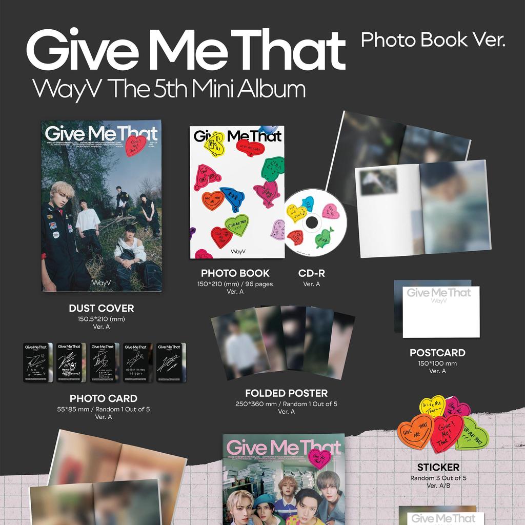 Album WayV – Give Me That (Fotoboek ver.) [5e Mini Album]