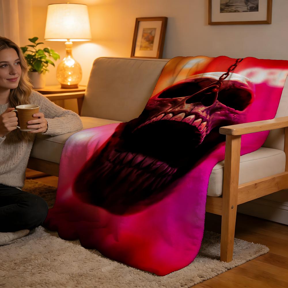 

Throw High-Density Short Plush Blanket For Sofa Nap Room Soft Skin-Friendly Thriller Movie Final Destination Bloodlines 75x90cm