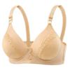 Women's Deep V Neck Bra Lace Trim Adjustable Straps Underwire Support Comfortable Fit Lightweight Design Seamless Construction