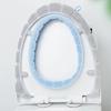1/2PCS Portable Stitched Color Knitted Toilet Mat Thickened Washable Antifreeze Toilet Seat Cover Universal Bathroom Accessories